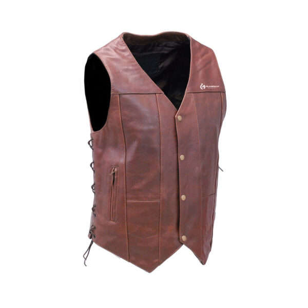 Motorbike Leather Vest